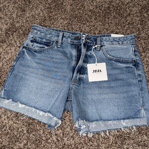 Just Black Denim Blue Denim Shorts! Size L! New With Tags! Never Worn!